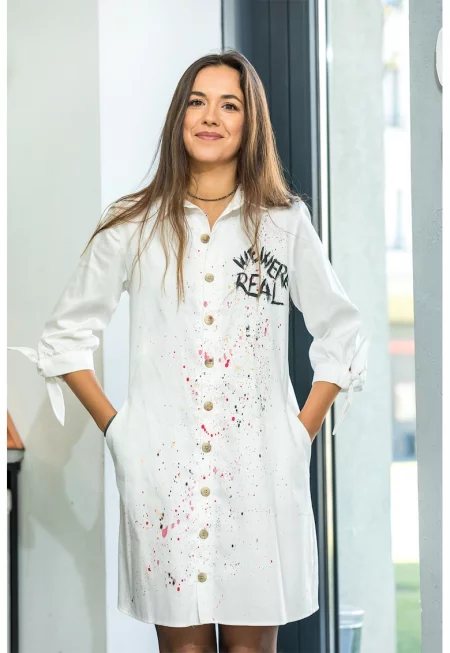 Рокля-риза с принт