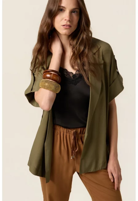 Сако с къси ръкави - Зелени аспержи