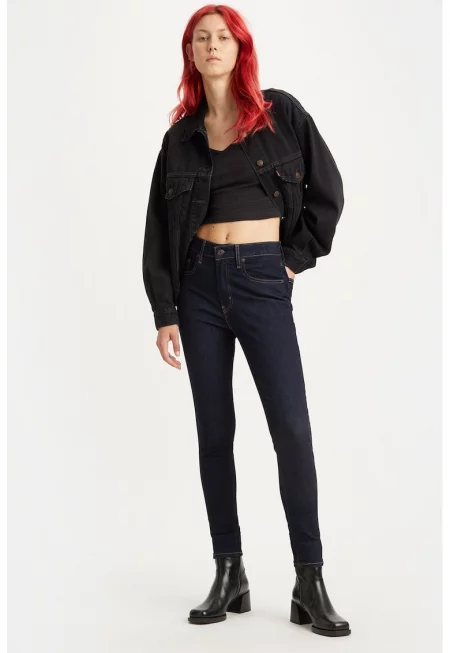 Скини дънки 721® c висока талия - Ултрамарин синьо