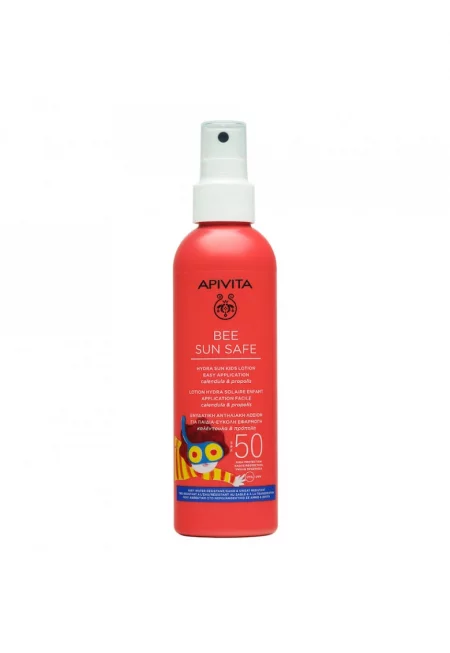 Слънцезащитен спрей SPF50 за детска и чувствителна кожа - хипоалергенен - водоустойчив - Bee Sun Safe  200 ml