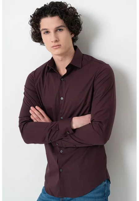 Слим риза - Коняк кафяв