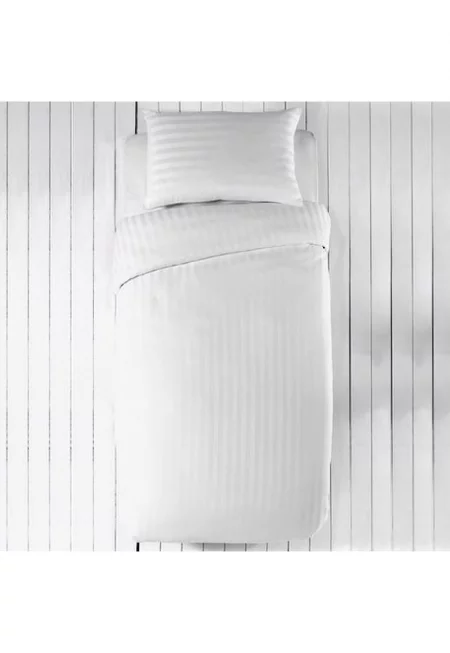 Спално бельо Дамаска  100% памук - сатенени ивици 2 см