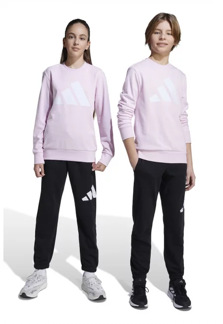 Спортен екип с лого - Бял/Черен/Пастелнорозов