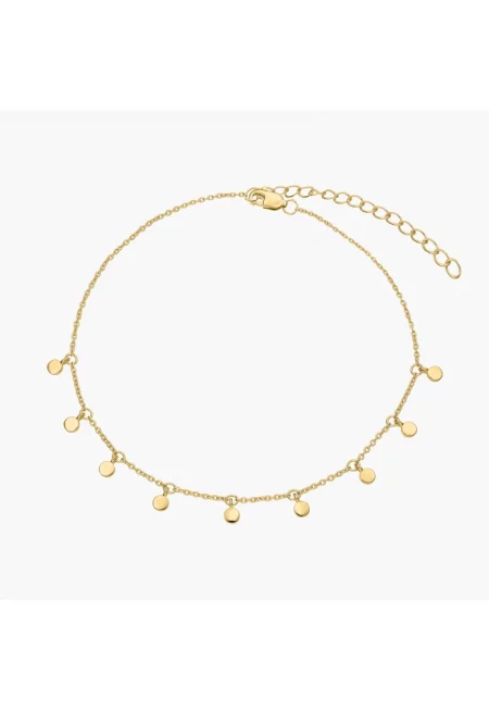 Сребърна гривна за глезен Golden Allegra