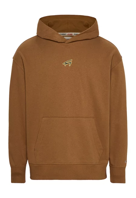 Свободно худи Signature - Канелено кафяво