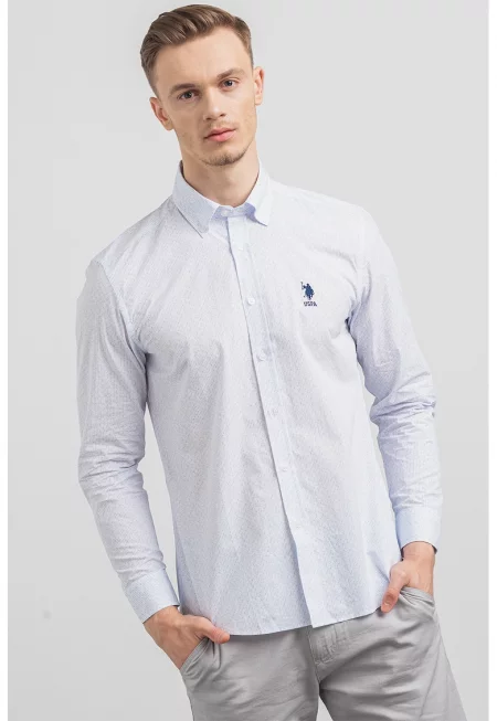 U.S. Polo Assn - Риза по тялото с принт