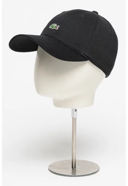 Унисекс регулируема шапка с бродирано лого - Черен