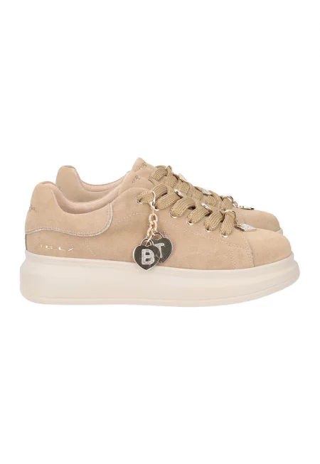 Велурени спортни обувки с лого