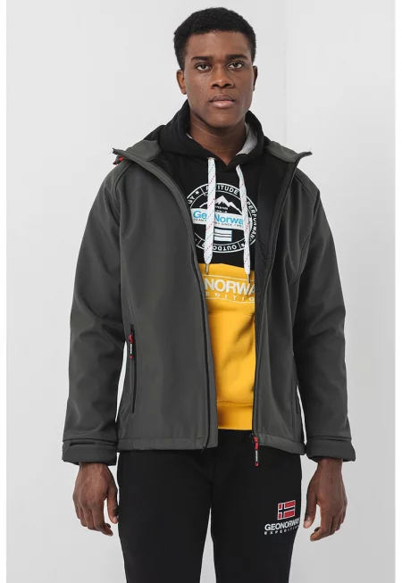 Яке Takito с лого - Тъмно каки