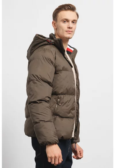 Зимно яке Ancelo с качулка и капитониран дизайн
