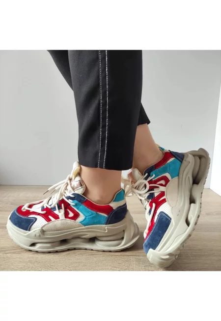 36899 Сини дамски обувки - Сини - Син