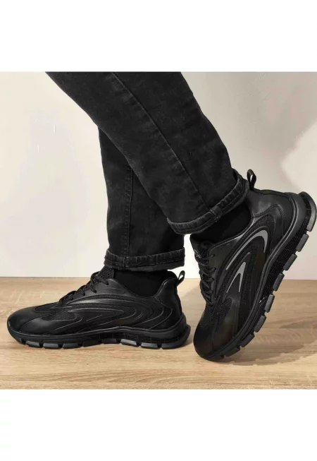 9517 Мъжки обувки - черни - Черен