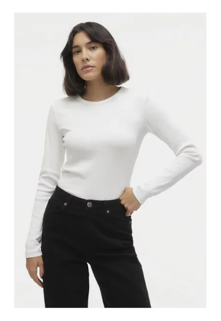 Блуза  Chloe 10306897 Бяла - Slim Fit - Памук