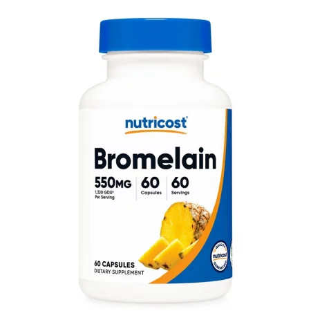 Бромелаин – При подуване и тежест след хранене, 550 mg, 60 капсули