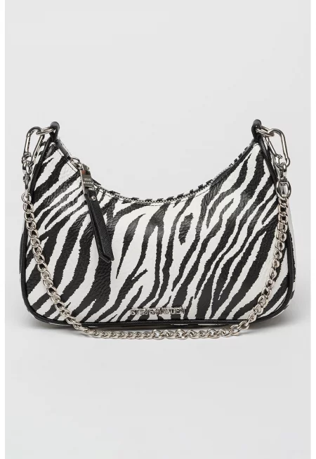 Чанта през рамо Bvital - Бял/Черен