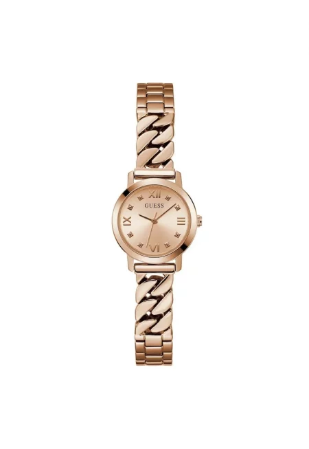 Дамски часовник  модел GW0867L3 - кварцов механизъм - водоустойчив 3 ATM - розово златен цвят - диаметър 25 мм