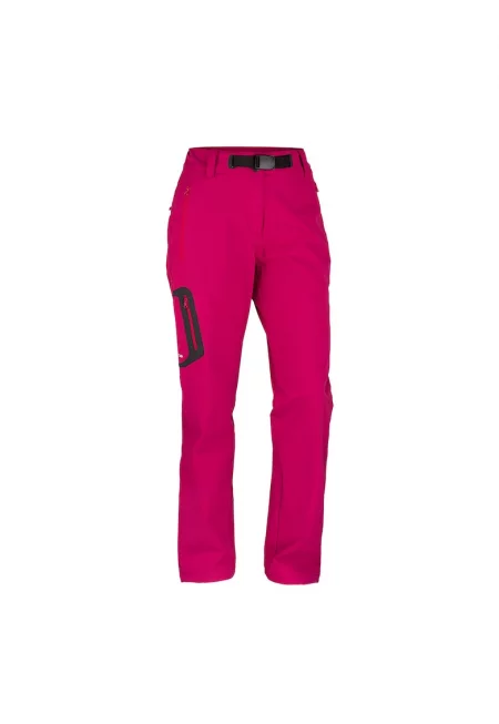 Дамски изключително дълги еластични трекинг панталони Mattie - Розово