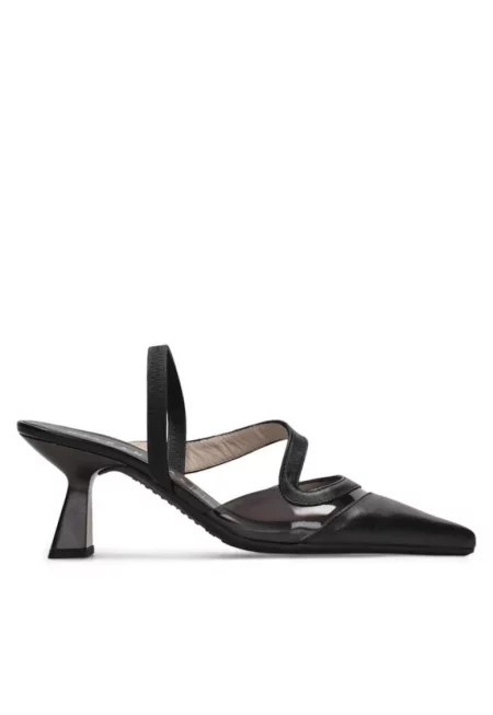 Дамски обувки  303726072 - Естествена кожа - Черен