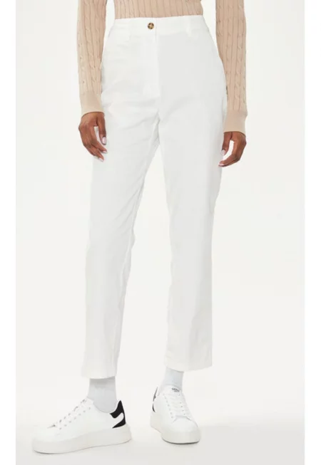 Дамски панталон -  304005367 - Памук - 36 EU - Бял