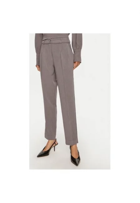 Дамски панталон -  304687044 - Полиестер/Рейон - Сив - Сив