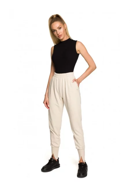 Дамски панталон -  Памук/Еластан.Крем