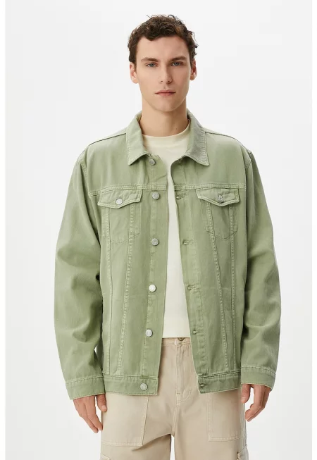 Дънково яке с джобове с капаче