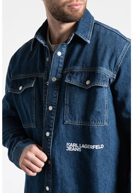 Дънково яке тип риза с капси