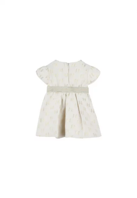 Детска рокля за момиче Karl Lagerfeld - Z30515 N81 - Полиестер - Екрю