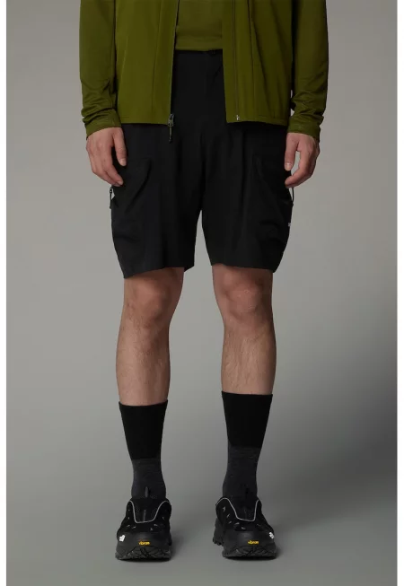Хайкинг къс панталон с джобове - Черен