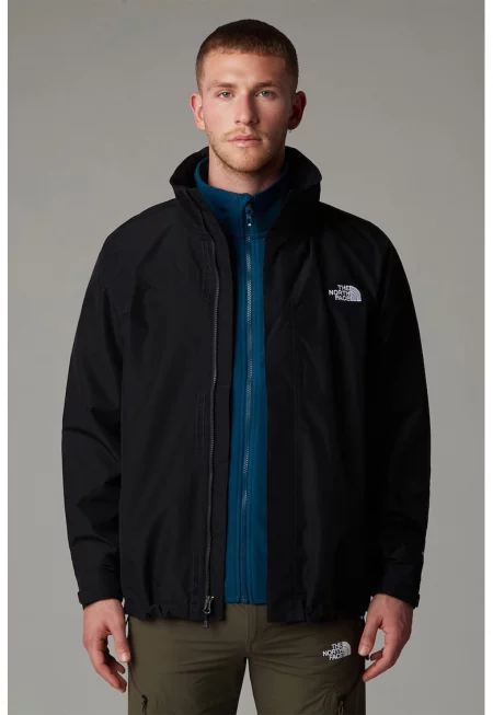 Хайкинг яке Sangro с отделяща се качулка - Избеляло черно