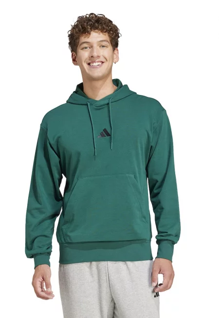 Худи с джоб кенгуру и връзка