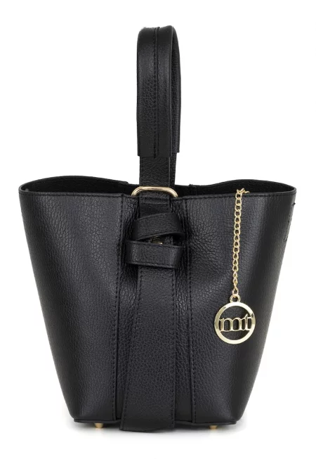 Кожена чанта - Черен