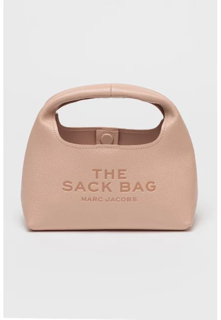 Кожена чанта The Mini Sack с релефно лого