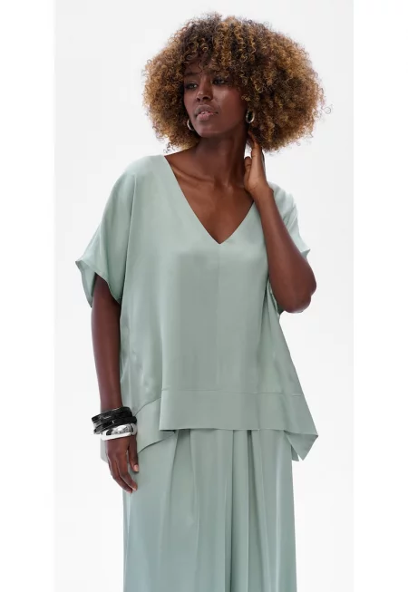 Лека риза с V-образно деколте Cigar - Един размер