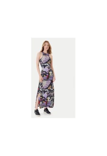 Макси рокля със странична цепка