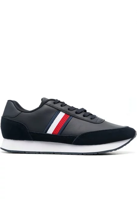 Мъжки спортни обувки -  Кожа/Найлон