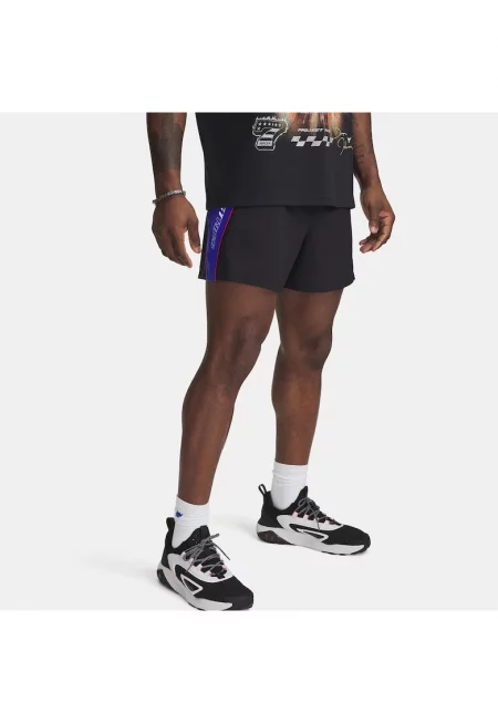 Мъжки спортни панталони -  Project Rock - черен - полиестер