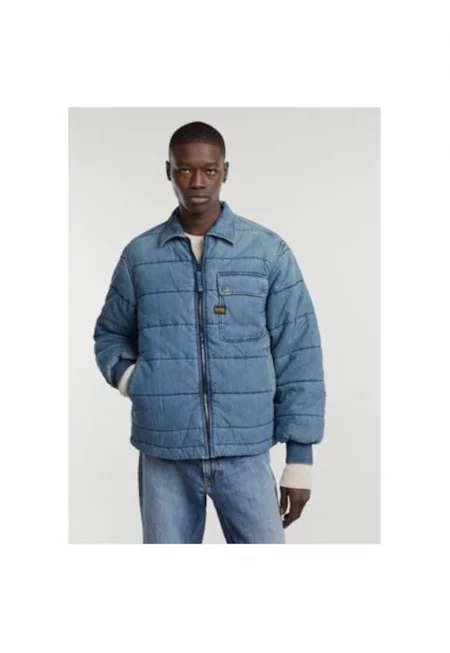 Мъжко яке - G Star Raw - 304421990 - Памук - Син - Син