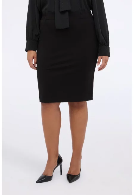 Миди пола тип молив с еластична талия