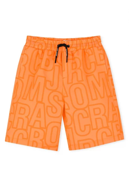 Момчешки бански шорти  W60508 - Полиестер - Оранжев