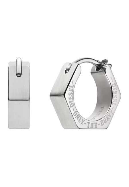 Обеци от неръждаема стомана с лого