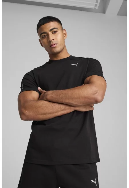 Памучна тениска с овално деколте