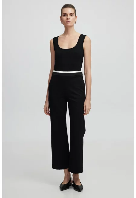 Панталон с джобове - Черен