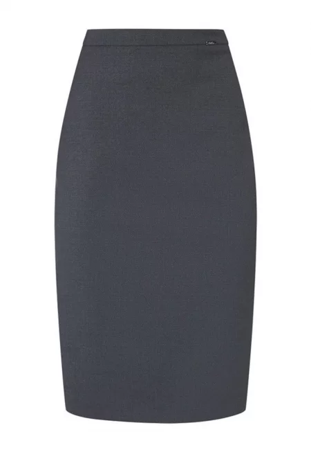 Пола-молив с цепка отзад от вълнена смес