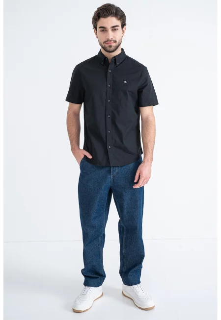 Риза с къси ръкави и лого