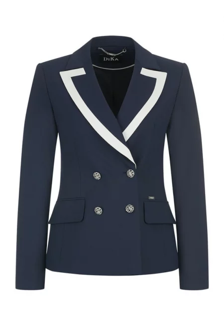 Сако с контрастни ревери