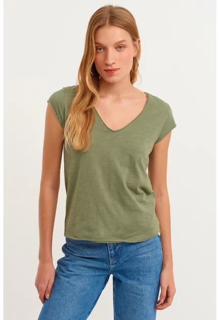 Шпиц тениска от памук