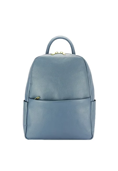 Синя раница от естествена кожа 1775 122 16272