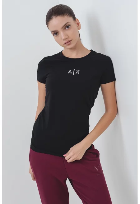 Слим памучна тениска