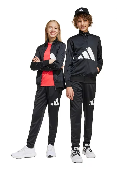 Стандартен спортен екип с лого - Бял/Черен